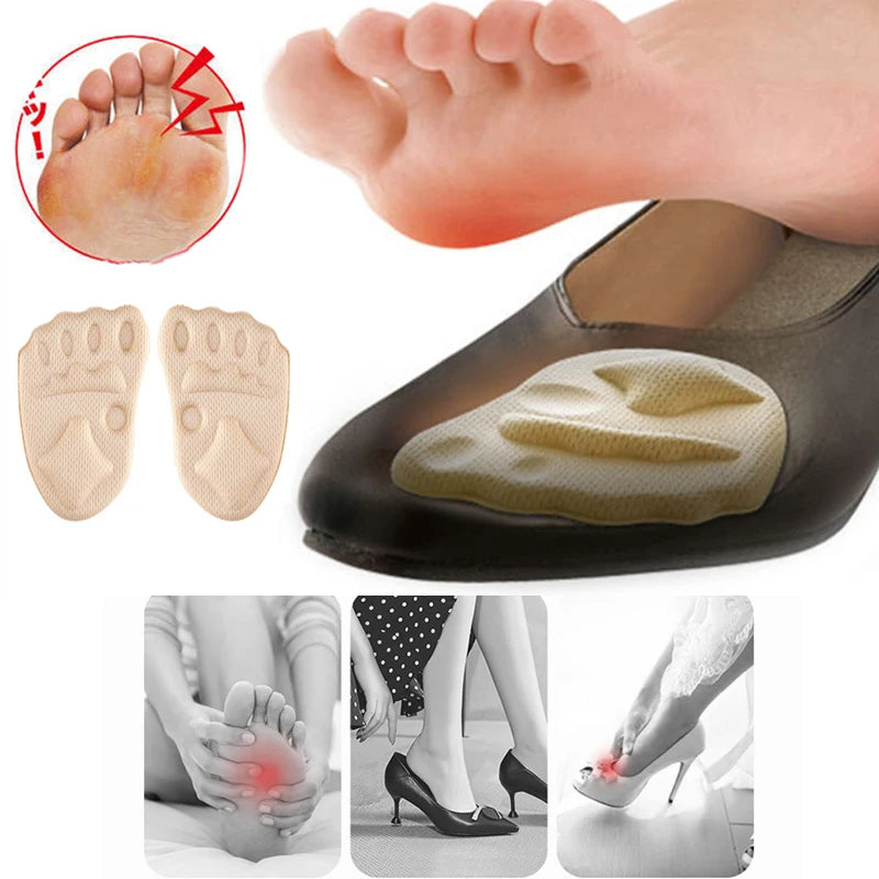 Women High Heel Forefoot Pad for Shoes Insert Half Insoles Plantar Fasciitis Pain Relief Comfortable Foot Care Massaging Toe Pad